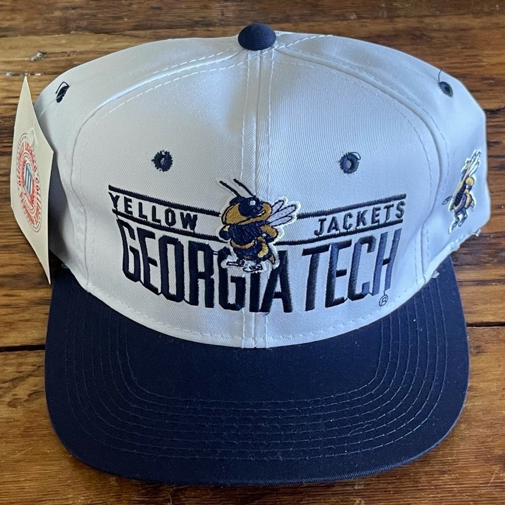 Vintage 90s Yellow Jackets Georgia Tech snap back